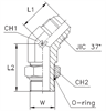 Штуцер FRA45 JIC 1.1/16" UNF1.1/16"