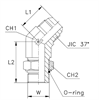 Штуцер FRA45 JIC 1.5/16" UNF1.5/16"