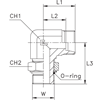 Штуцер FRA90 DS16 UNF7/8" (корпус)