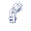 Штуцер FRG45 DS38 BSP1.1/2" (в сборе)