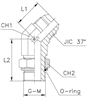Штуцер FRG45 JIC 9/16" BSP1/4"