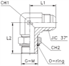 Штуцер FRG90 JIC 1.1/16" М27х2