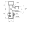 Штуцер FRGL BSP 3/4" BSP 1/2"