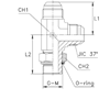 Штуцер FRLG JIC 7/16" BSP1/4"