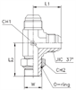 Штуцер FRLG JIC 9/16" UNF9/16"