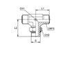 Штуцер FRTA D18 ORFS 1.3/16 BSP 3/4