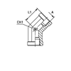 Штуцер FSC45 BSP 1/2" BSP 1/2"