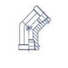 Штуцер FSC45 NPT 1/4" NPT 1/4"