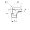 Штуцер FSC90 BSP 1" BSPT 1"