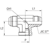 Штуцер PT JIC 1.1/16" NPT 3/4"