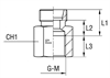 Крестовина под кольцо DS14 M20x1.5 (корпус) арт. 100818.1