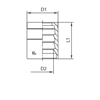 Обжимная муфта под зачистку 1SN/2SC DN06 арт. 800102
