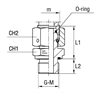 Переходник под кольцо DL35 на BSP 1-1/4" арт. 600512