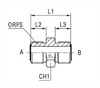 Прямой соединитель ORFS 13/16" арт. 401703
