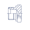Резьбовая заглушка-пробка BSP 1-1/2" (Ш), артикул 307809