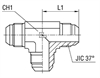 Тройник гидравлический JIC 7/8" (Ш) арт. 202605.3