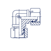 Угловая крестовина 90° BSP 1-1/2" (Г) арт. 308009