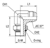 Угловой переходник 90° JIC 3/4"(Г)-M16x1.5(Г) арт. 204504.3