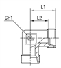 Угловой соединитель 90° под кольцо DL42 M52x2 (корпус) арт. 103813.1