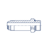 Удлиненный переходник JIC 1-5/16"(Г)-BSP 1-1/4"(Г) арт. 206222.3