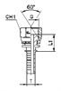 Фитинг BSP прямой DN06 1/4" (Г) арт. 802704