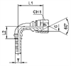Фитинг BSP угловой 90° DN10 1/4" (Г) арт. 802908