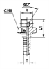 Фитинг BSPT прямой DN20 3/4" (Ш) арт. 802413