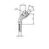 Фитинг DKM угловой 45° DN10 M16x1.5 (Г) арт. 804010