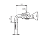 Фитинг DKM угловой 90° DN12 M18x1.5 (Г) арт. 803714