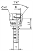 Фитинг JIC прямой DN25 1-5/16" (Г) арт. 801718