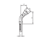 Фитинг фланцевый SFS 6000psi 45° DN32 1-1/2" арт. 805509