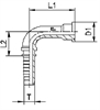 Фитинг фланцевый SFS 6000psi 90° DN32 1-1/4" арт. 805408